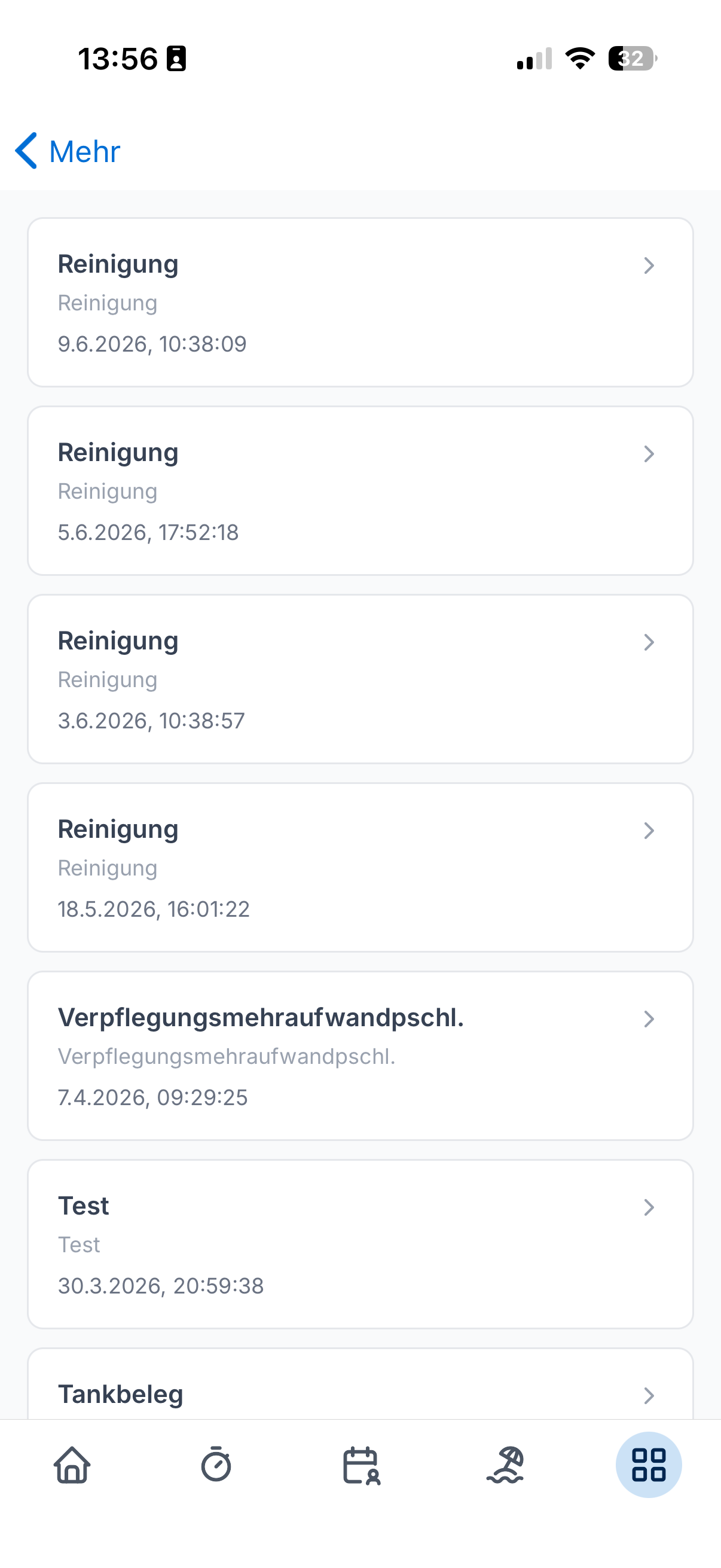 App Alle Formular-Einsendungen
