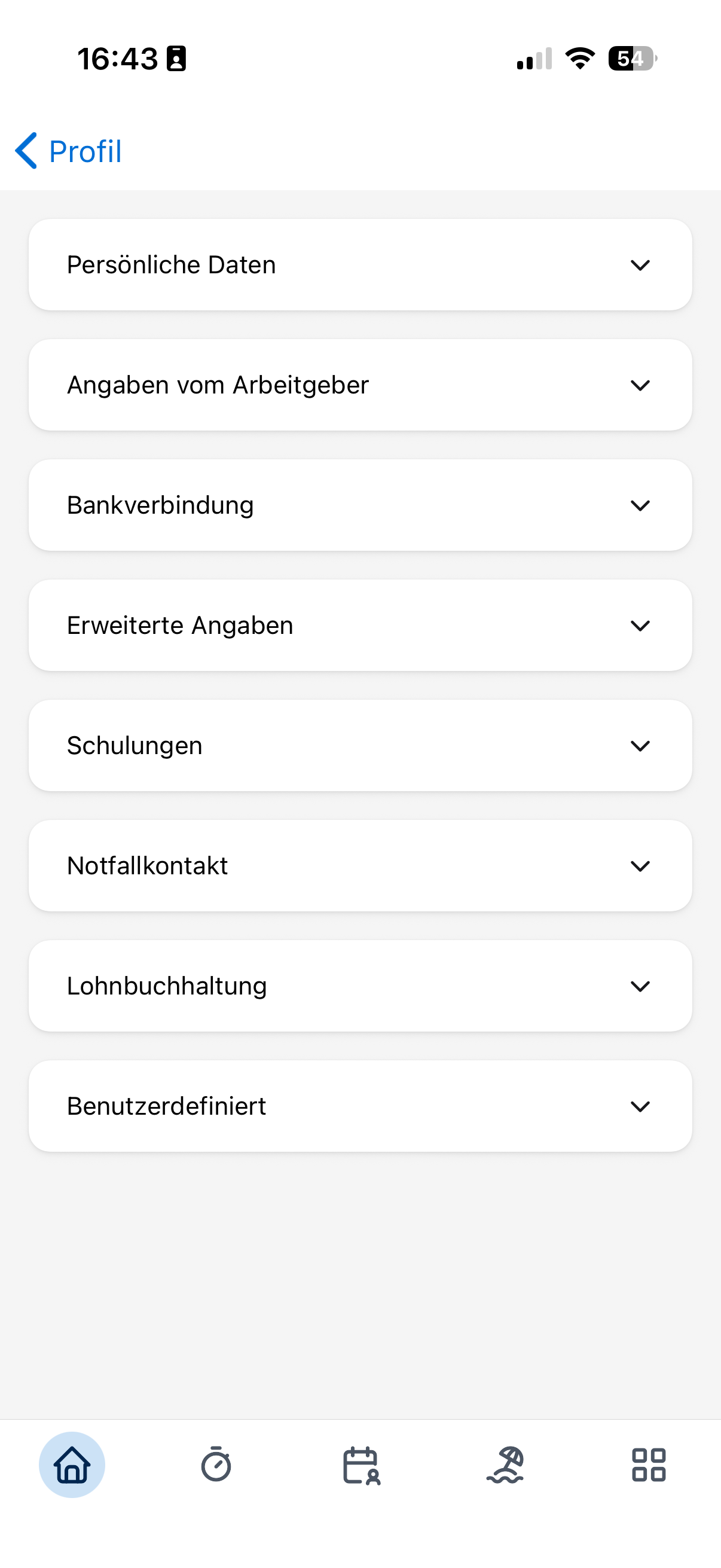 App Stammdaten