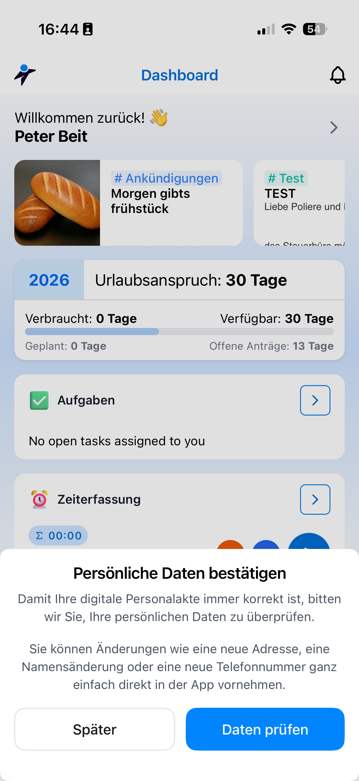 App Stammdatenprüfung