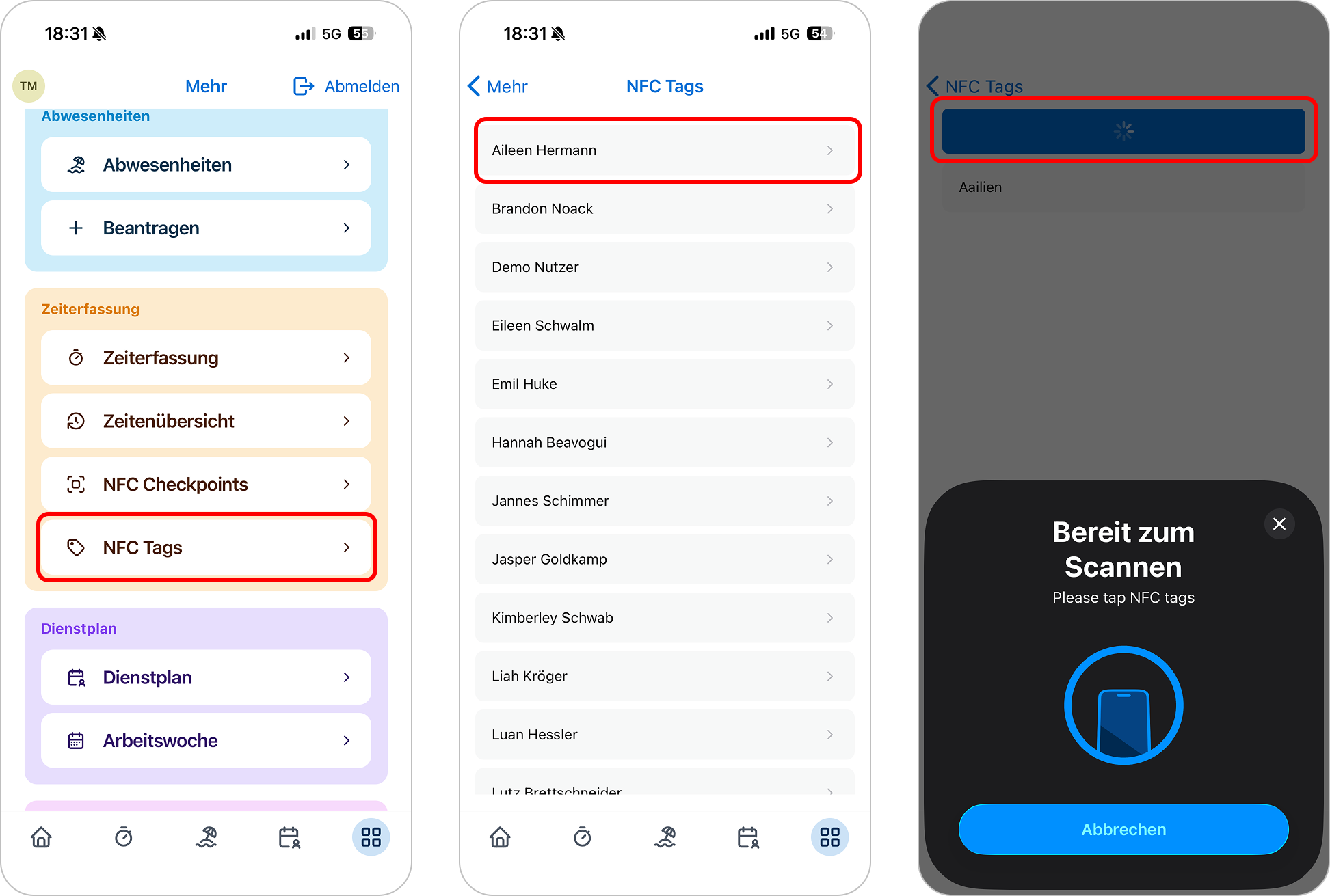 NFC-Tag registrieren